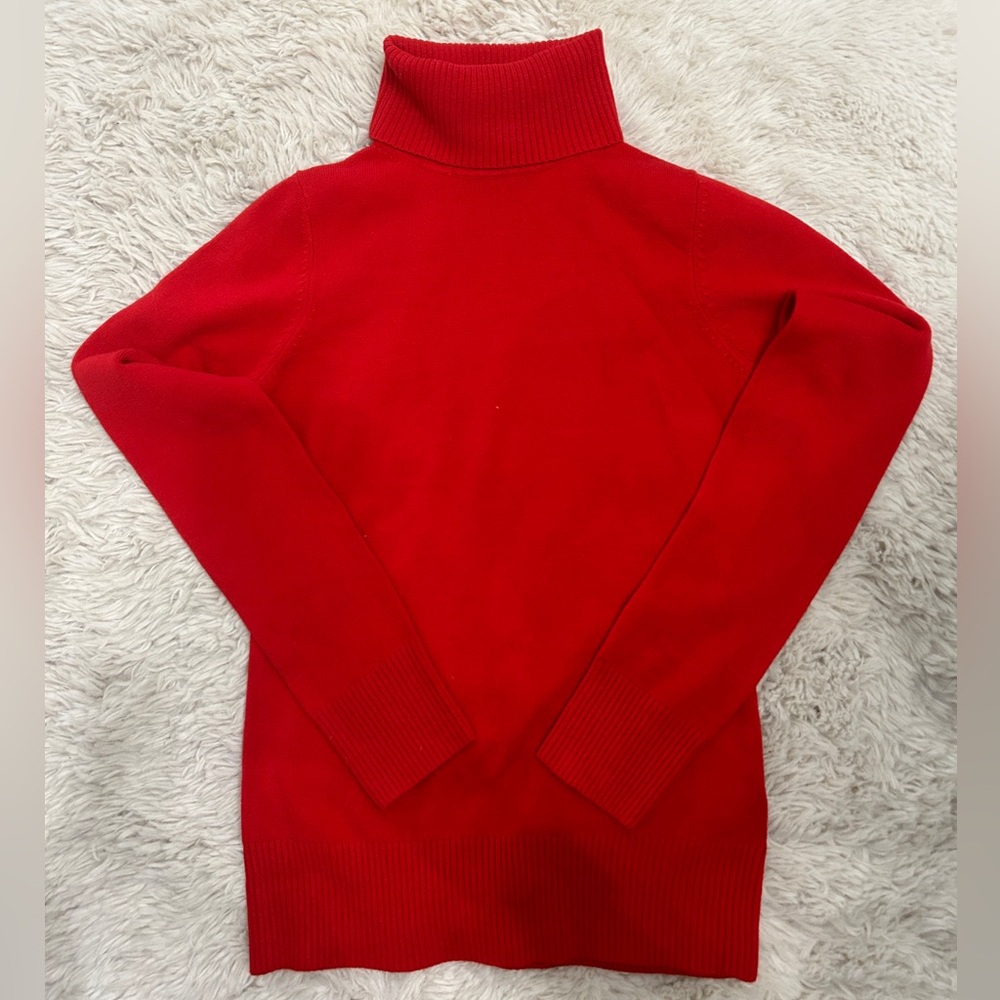 French Connection red turtleneck sweater